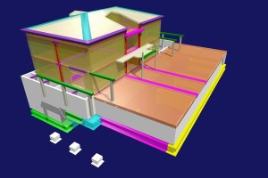 Modello della struttura di un edificio residenziale