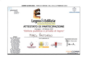 Convegno Legno Edilizia Verona Febbraio 2015