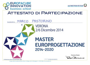 MASTER EUROPROGETTAZIONE 2014-2020