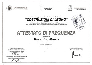 Franco Laner - Strutture di Legno, IUAV Venezia