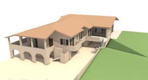 Ampliamento e riqualificazione con Piano Casa. Vista Planivolumetrica di progetto, Architetto Marco Pastorino