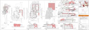 Ampliamento e riqualificazione con Piano Casa.Tavola 3, Tavole di progetto degli interni con sistemazione degli esterni, Architetto Marco Pastorino