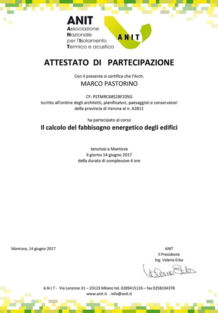Il calcolo del fabbisogno energetico degli edifici