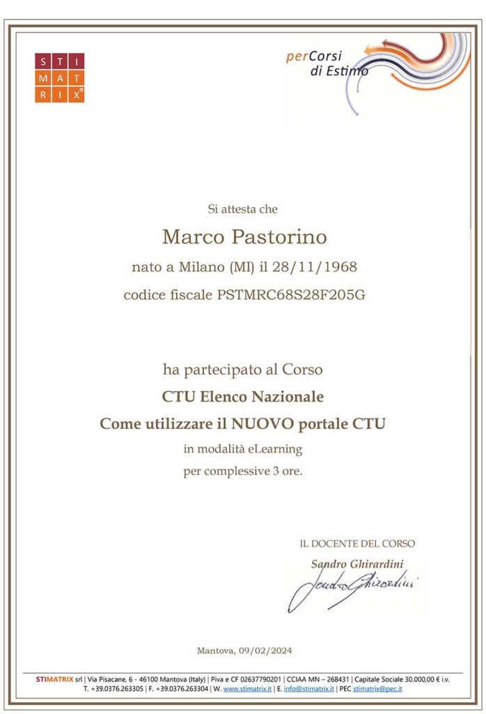 Sti Matrix Corso CTU Elenco Nazionale Come utilizzare il NUOVO portale CTU